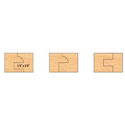 3 / 4'' B 6 PC CARBIDE C&P SET FOR 3 / 4'' TO 1 1 / 8'' MATERIAL