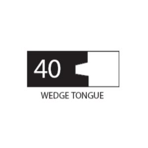 (SET 3) 1" COROB LIGHT DUTY MOULDING KNIVES (WEDGE TONGUE)