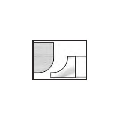 1-1 / 4" BORE T-ALLOY 3 / 16" RAD CORNER RD SHAPER CUTTER CCW FD (4" DIA)