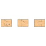 1-1 / 4" B 6 PC CARBIDE C&P SET FOR 3 / 4" TO 1-1 / 8" MAT w / 605 OPTION