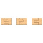 1-1 / 4" B 6 PC T-ALLOY C&P SET FOR 1 / 2" PATT DEPTH 1-1 / 4" TO 1-1 / 8" MAT. W / 622 OPTION EE