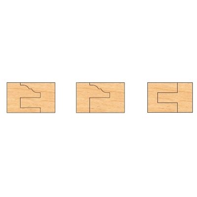 1-1 / 4" B 6 PC T-ALLOY C&P SET FOR 1 / 2" PATT DEPTH 1-1 / 4" TO 1-1 / 8" MAT. W / 626 OPTION