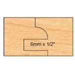 1-1 / 4" B 2 PC CARBIDE REPL CENTER GROOVERS FOR C&P SETS- 6MM"  X 1 / 2" W / EE